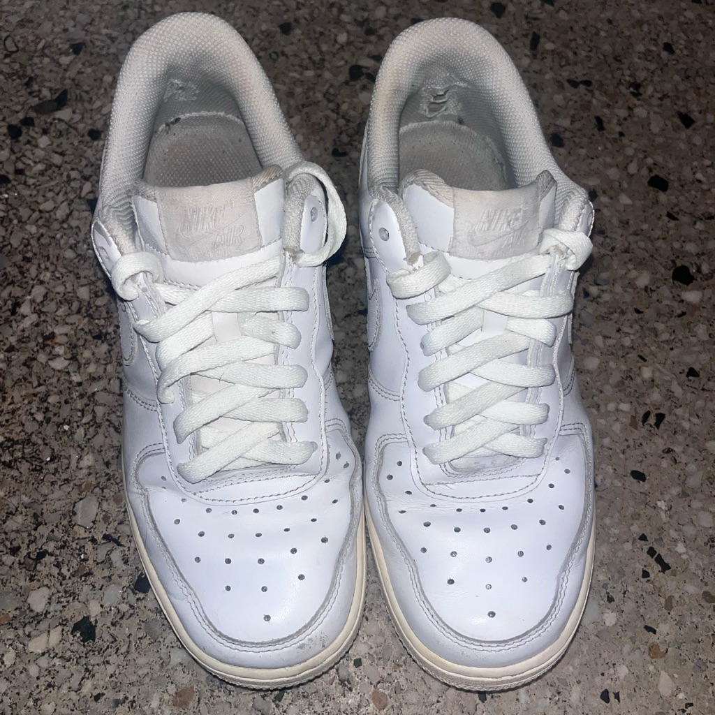 Nike Air Force White Low-Top Leather Sneakers